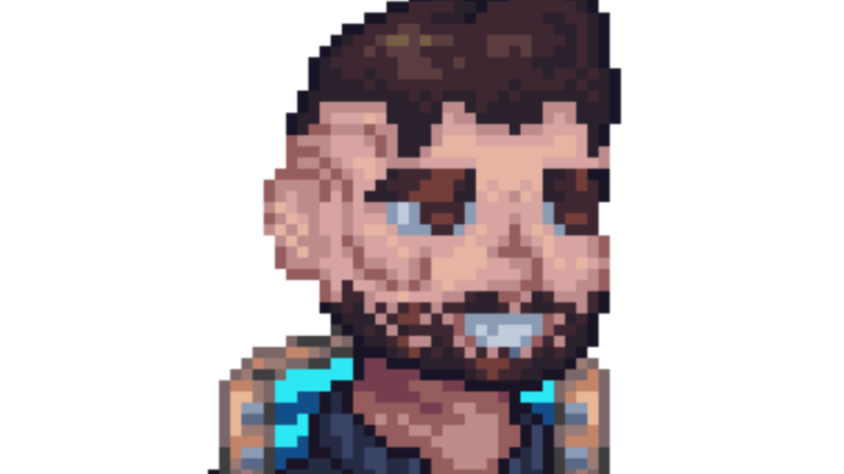 a pixelated picture of maki