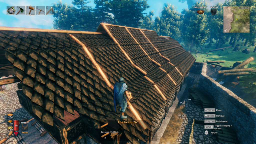 valheim building guide roof exterior design